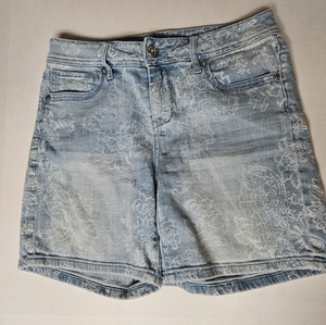 Seven Paisley Denim Shorts‎ Womens 4